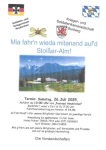 Einladung Stoißer Alm 26.07.2025