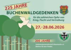 Vorderseite Programmheft Buchenwaldgedenken und 200 Jahrfeier Soldatenkameradschaft Altenmarkt